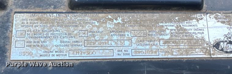 image for item NA9866 1999 Mack RD690S ready mix truck