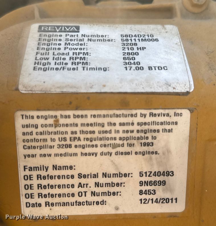 image for item NA9889 1979 Ford 8000 crane truck