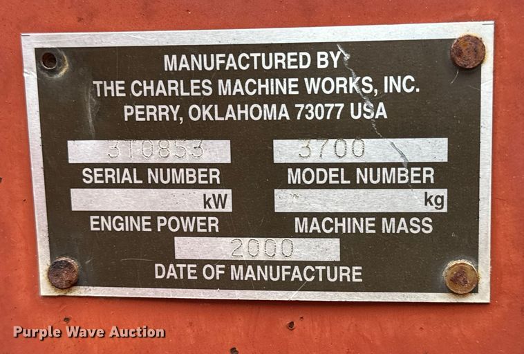 image for item NA9936 2000 Ditch Witch 3700 trencher