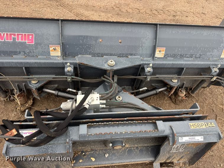 image for item NA9968 Virnig HSBP144 skid steer snow plow