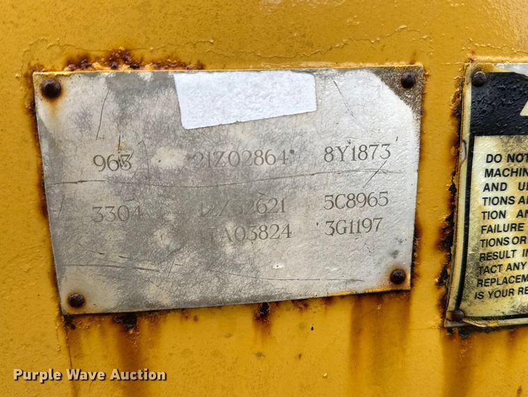 image for item NA9974 1989 Caterpillar 963 track loader