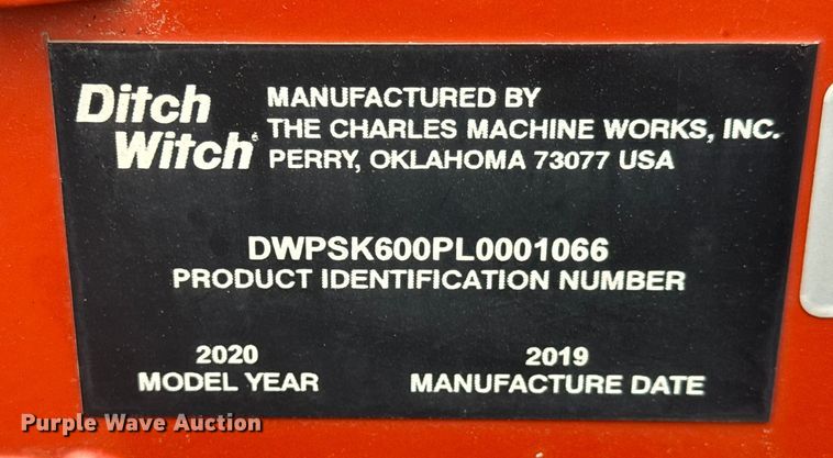 image for item NA9993 2020 Ditch Witch SK600 compact utility loader