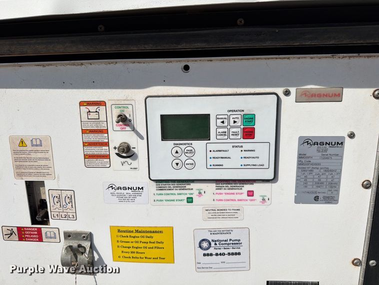 image for item NK9010 2012 Magnum MMG55FH generator