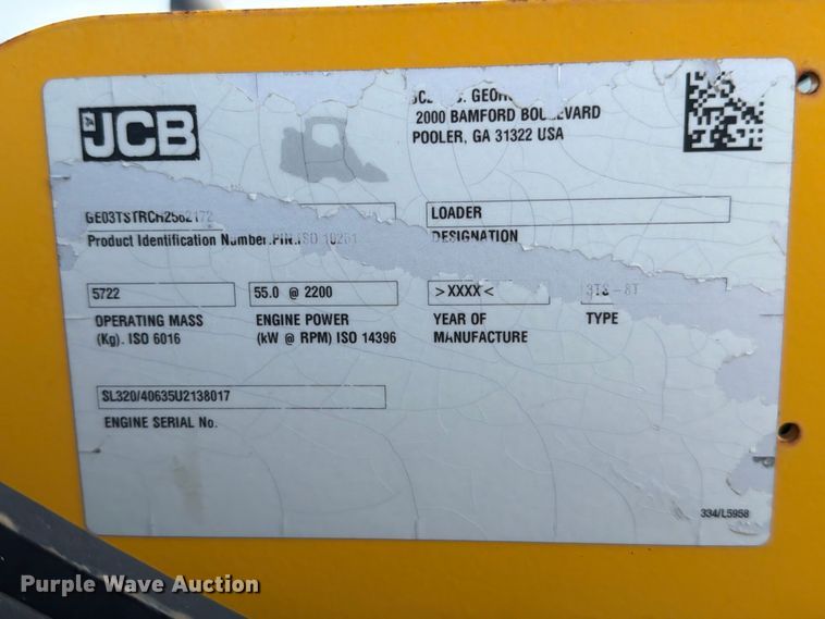 image for item NK9031 2017 JCB 3TS-8T tracked skid steer loader