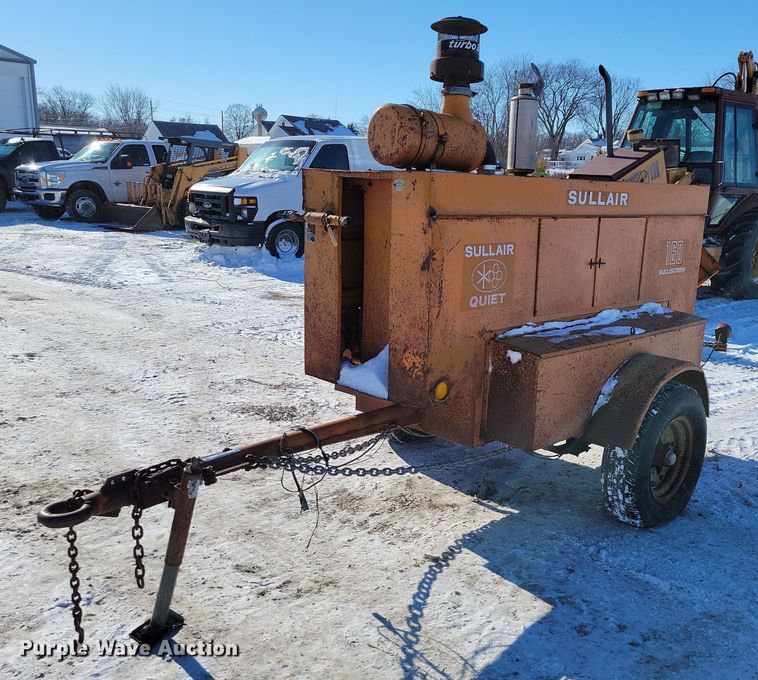 image for item NO9820 Sullair 160 GPQ air compressor