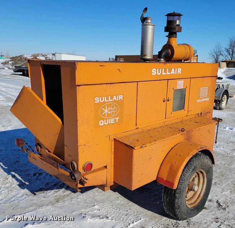 image for item NO9820 Sullair 160 GPQ air compressor