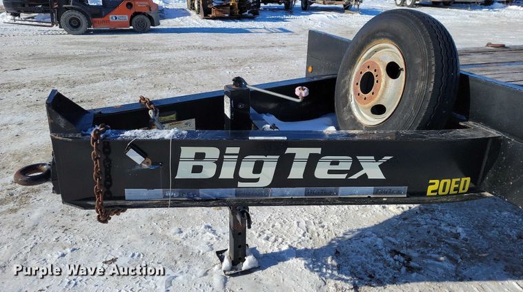 image for item NO9822 2016 Big Tex 20ED equipment trailer