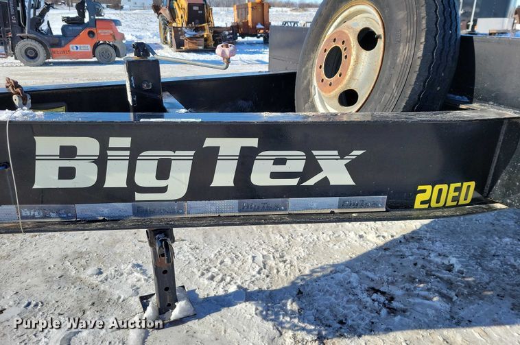 image for item NO9822 2016 Big Tex 20ED equipment trailer