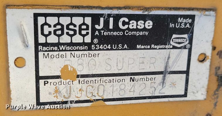 image for item NO9824 1994 Case 580 Super K backhoe