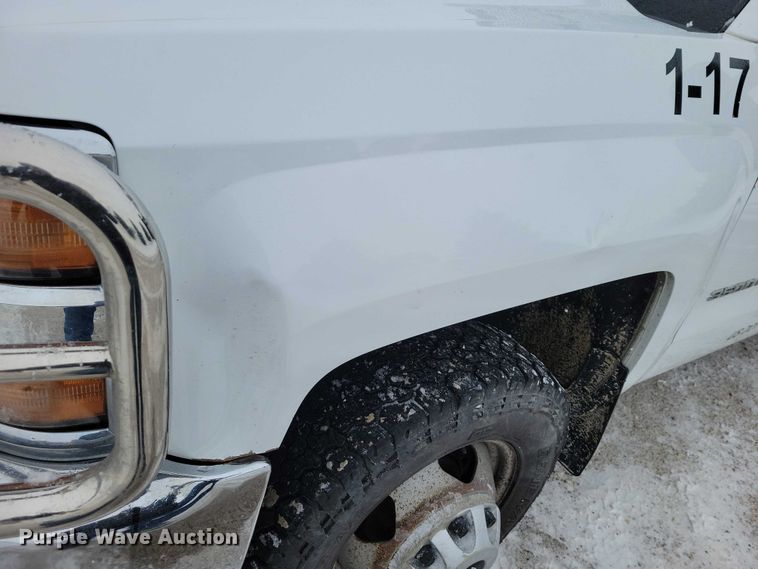 image for item NO9826 2016 Chevrolet Silverado 3500HD Crew Cab utility bed pickup truck