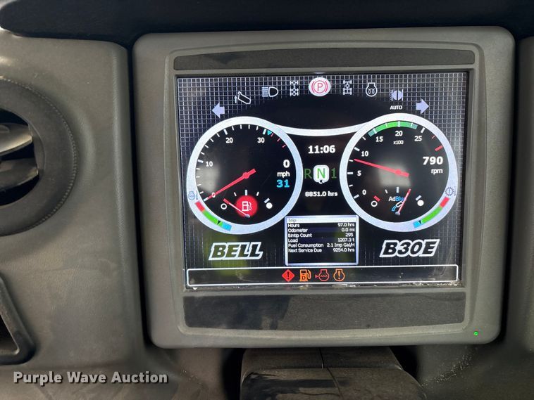 image for item YA1596 2018 Bell B30E articulated haul truck