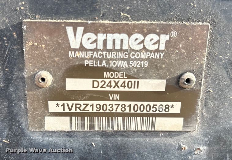image for item YA1607 2008 Vermeer D24x40 directional boring unit
