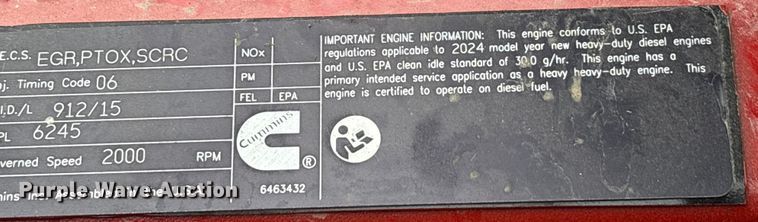 image for item YA1627 2025 Kenworth  T880 dump truck