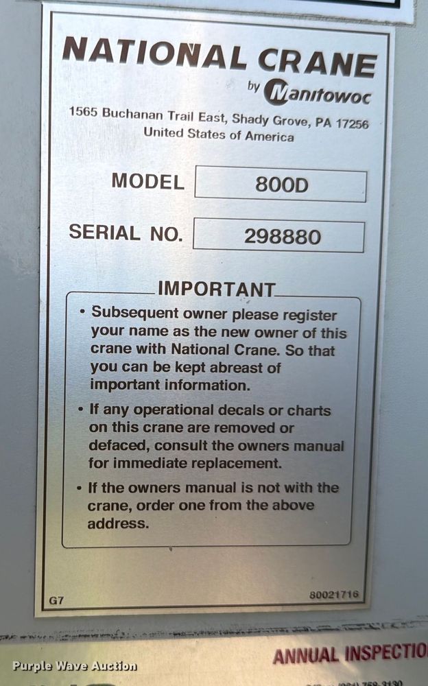 image for item YA1640 2014 Peterbilt 365 crane truck