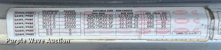 image for item YA1640 2014 Peterbilt 365 crane truck