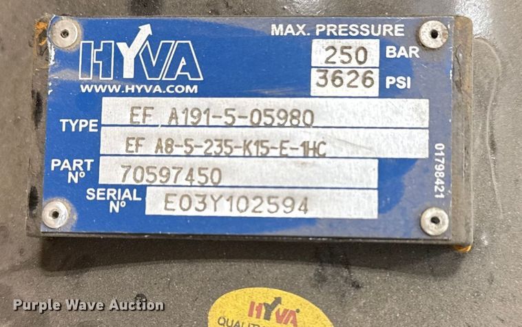 image for item DQ4142 HYVA EF A1951-5-05980 Dump bed hoist