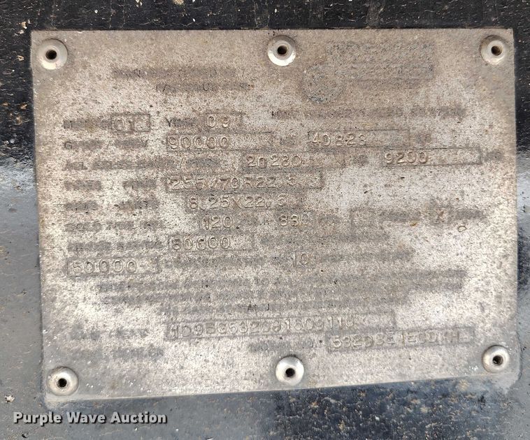 image for item DT0781 2009 Doonan 532DBE1ECDKH drop deck trailer