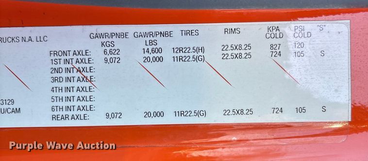 image for item DT2766 2017 Freightliner Business Class M2 flatbed truck