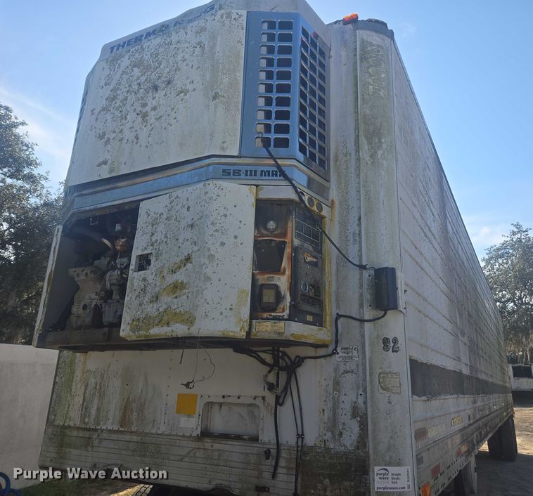 image for item DU2531 1992 Utility refrigerated van trailer