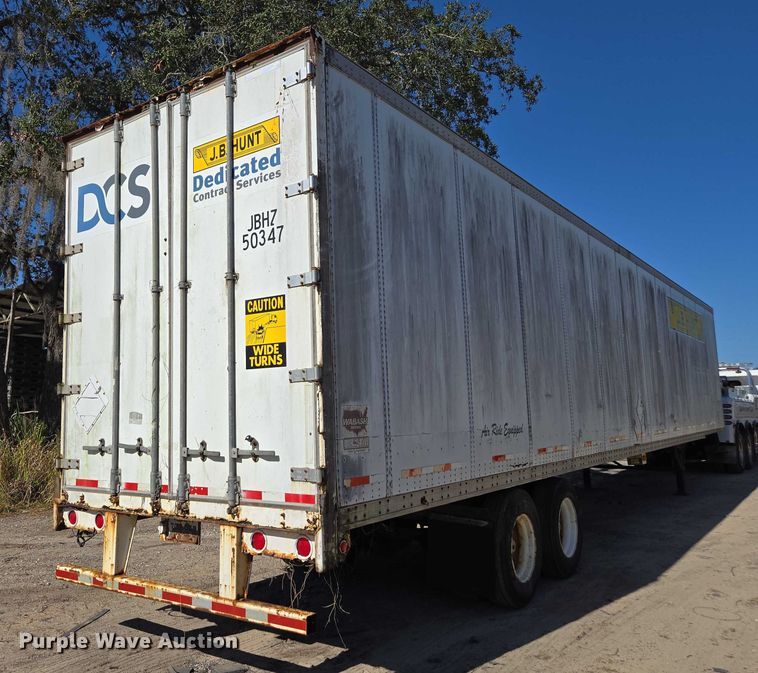 image for item DU2538 2002 Wabash dry van trailer