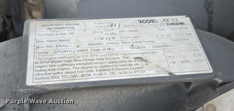 image for item DU2555 2015 Kenworth T680 semi truck