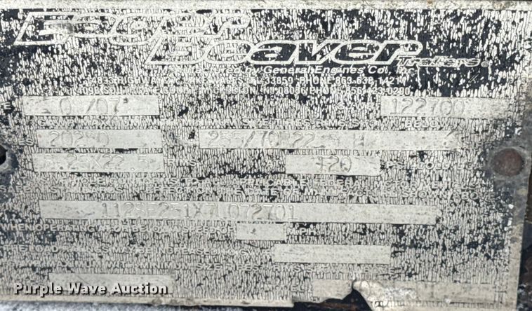 image for item DW6685 2007 Eager Beaver 50GSL-PT lowboy equipment trailer