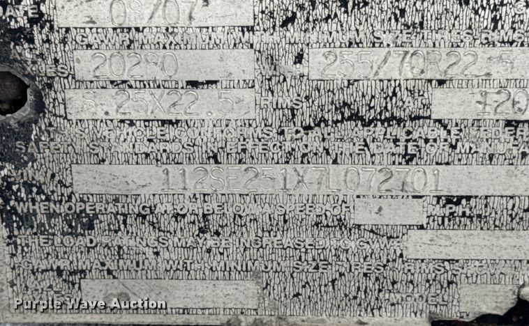 image for item DW6685 2007 Eager Beaver 50GSL-PT lowboy equipment trailer