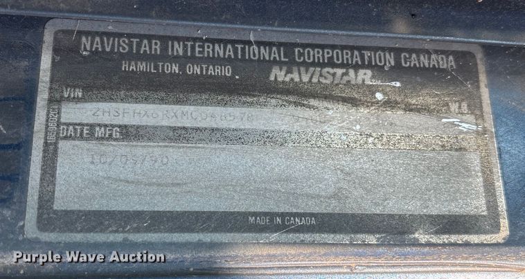 image for item DW7343 1991 International 9400 grapple truck 