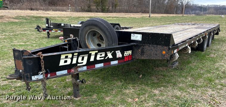 image for item DW7353 2017 Big Tex 22PH-25+5 equipment trailer