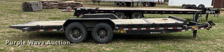 image for item DW7354 2022 Big Tex 16TL-20BK tilt deck equipment trailer