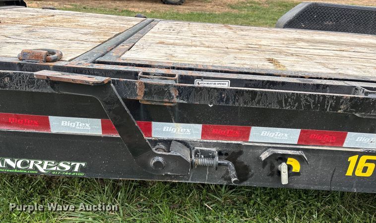image for item DW7354 2022 Big Tex 16TL-20BK tilt deck equipment trailer