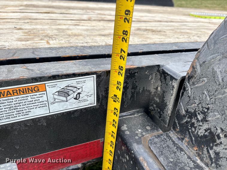 image for item DW7354 2022 Big Tex 16TL-20BK tilt deck equipment trailer