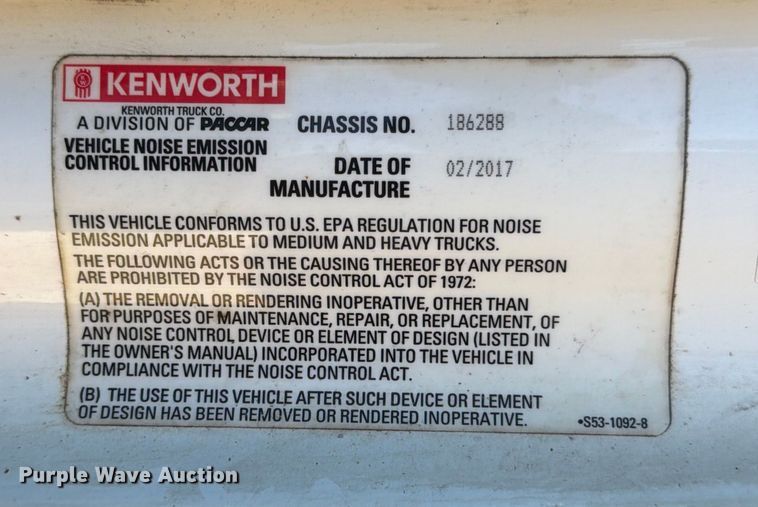 image for item DX5905 2018 Kenworth T680 semi truck