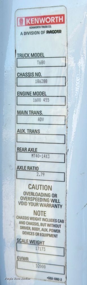 image for item DX5905 2018 Kenworth T680 semi truck