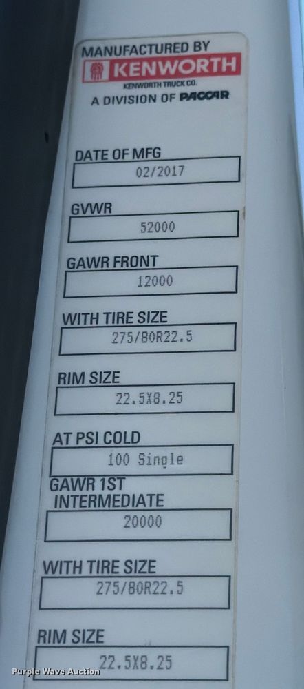 image for item DX5905 2018 Kenworth T680 semi truck