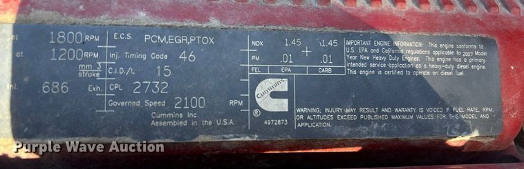 image for item EA7123 2008 Kenworth T800 semi truck