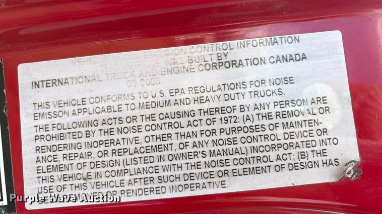 image for item EA7802 2009 International LF627 semi truck