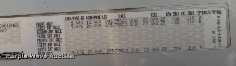 image for item EA7862 2012 Freightliner Cascadia semi truck