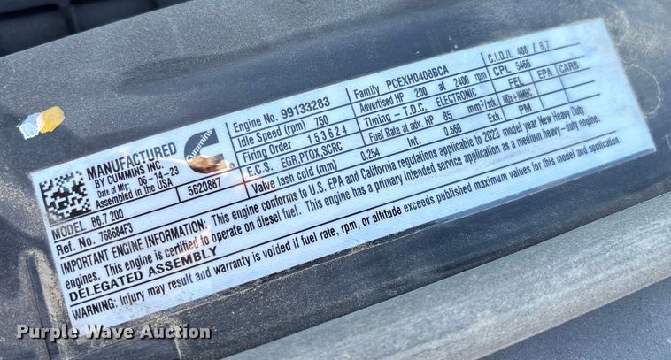 image for item EC3917 2024 International MV607 truck cab and chassis