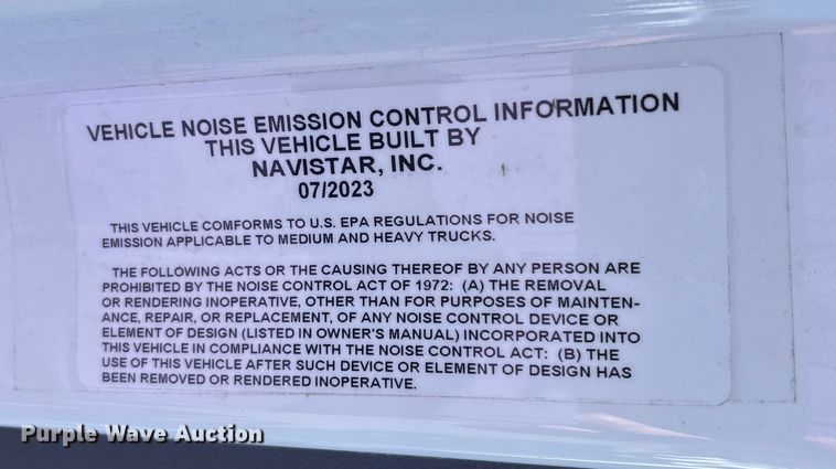 image for item EC3917 2024 International MV607 truck cab and chassis