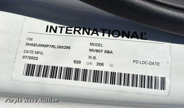 image for item EC3918 2024 International MV607 truck cab and chassis