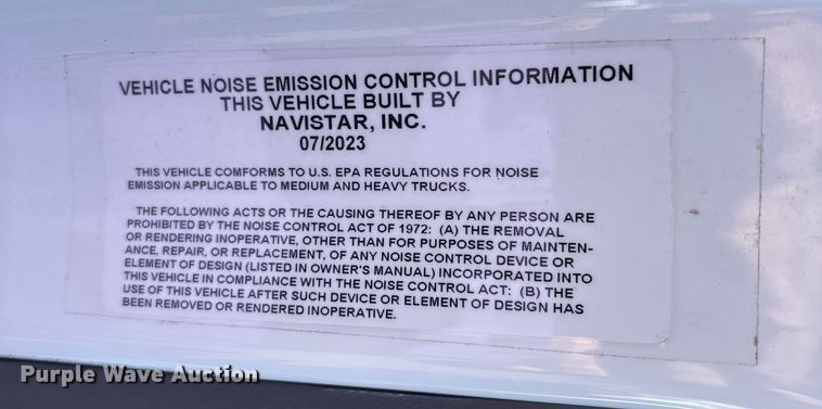 image for item EC3918 2024 International MV607 truck cab and chassis