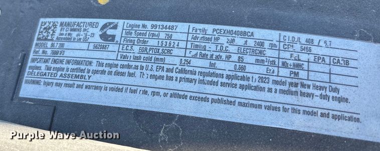 image for item EC3920 2024 International MV607 truck cab and chassis