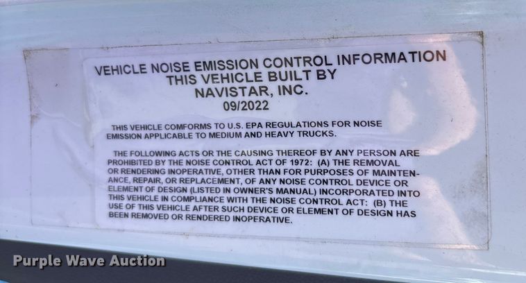 image for item EC3921 2023 International MV607 truck cab and chassis