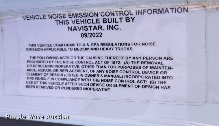 image for item EC3922 2023 International MV607 truck cab and chassis