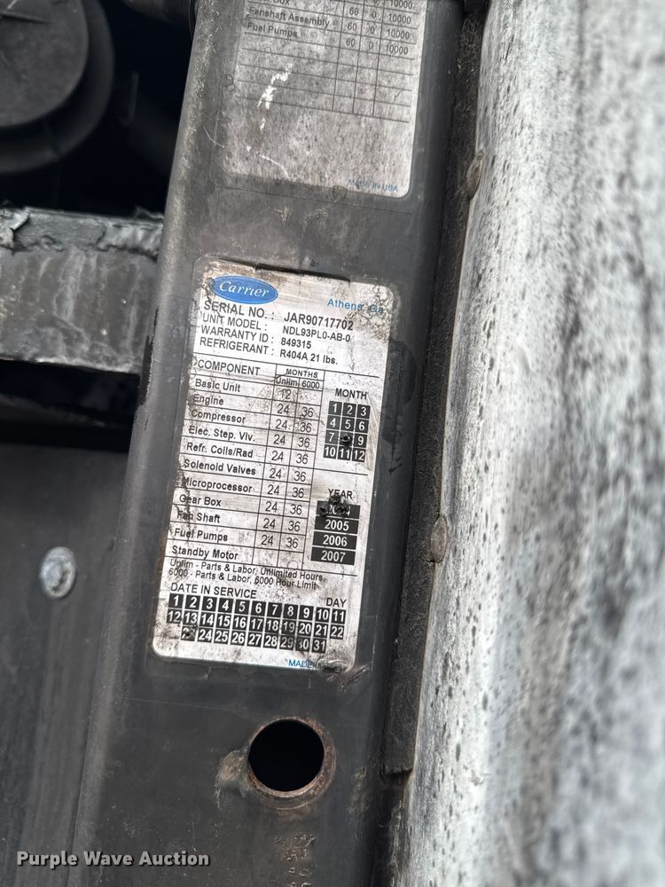 image for item ED1527 1999 Utility VS2R refrigerated van trailer