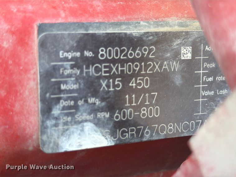 image for item ED5068 2018 Kenworth T880 semi truck