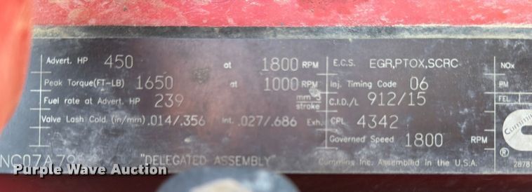 image for item ED5068 2018 Kenworth T880 semi truck