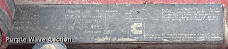 image for item EE3406 2017 Kenworth T800 semi truck