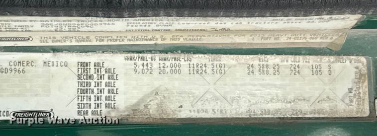 image for item EE3409 2015 Freightliner Coronado 122 semi truck